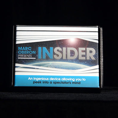 the insider marc oberon tour de magie mentalisme peek